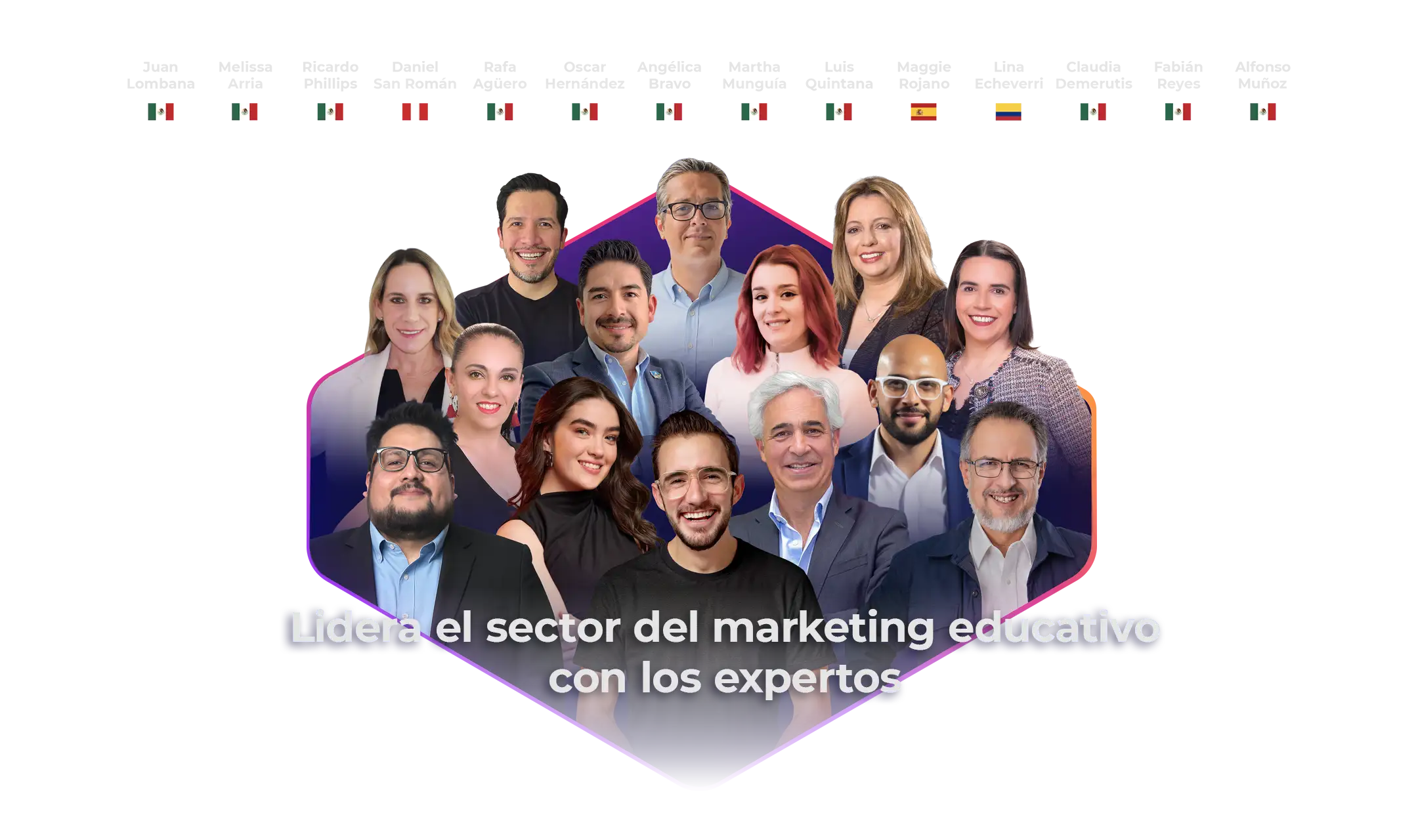 Aprende a captar y retener más alumnos con Juan Lombana, Melissa Arria, Rafa Agüero, Maggie Rojano, Daniel San Román, Ricardo Phillips, Oscar Hernández, Martha Munguía, Luis Quintana, Fabián Reyes, Angélica Bravo y Lina Echeverri en CIMEDU8