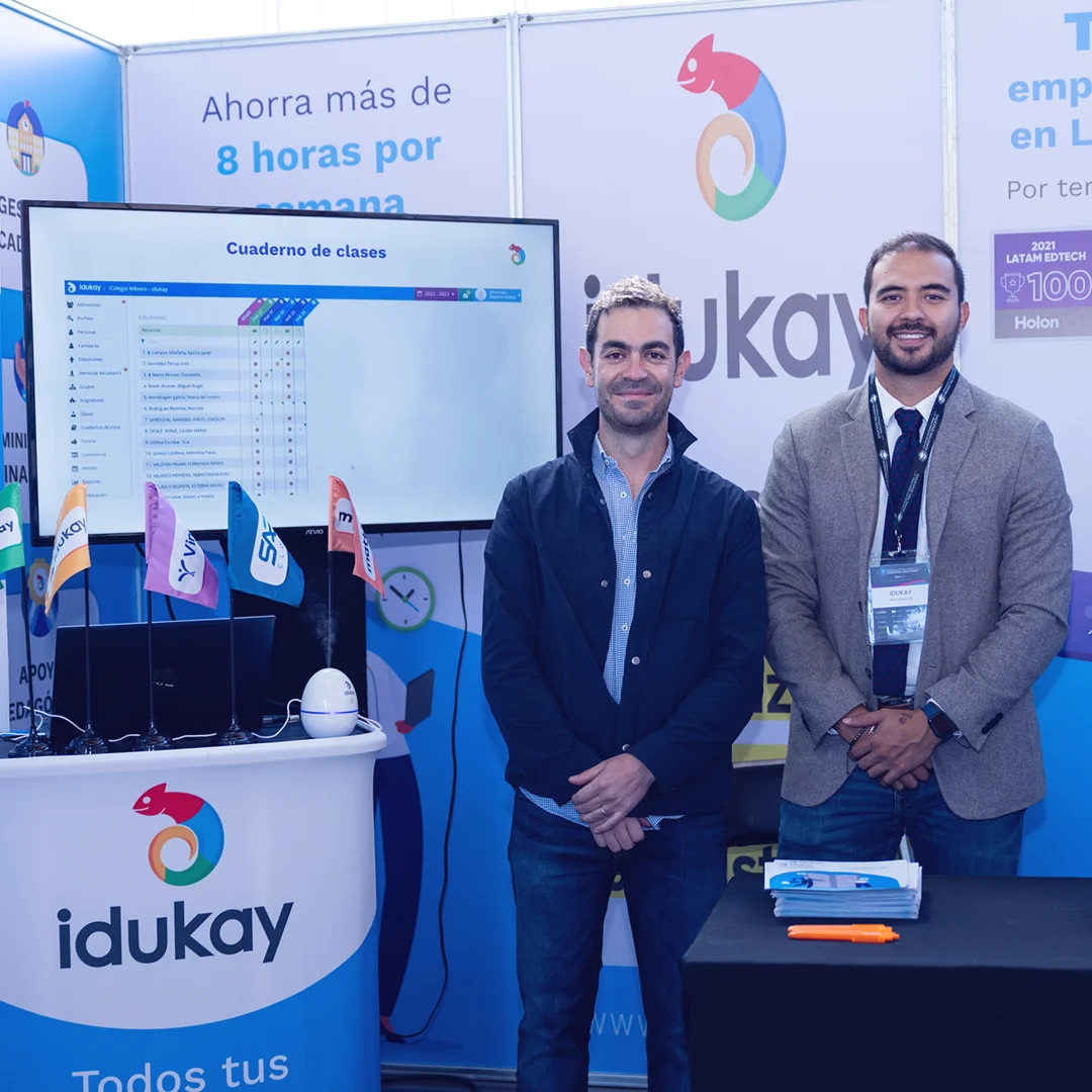 Stand de Idukay, patrocinador de CIMEDU